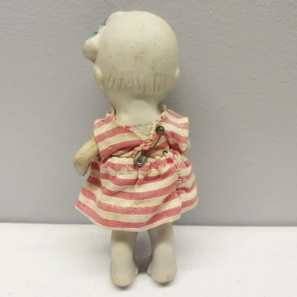 Vintage Made In Japan All Bisque Doll 4.5